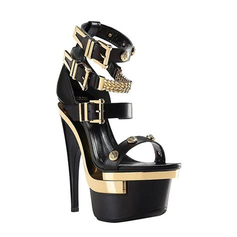 versace leather platform sandals|Versace slip on sandals women's.